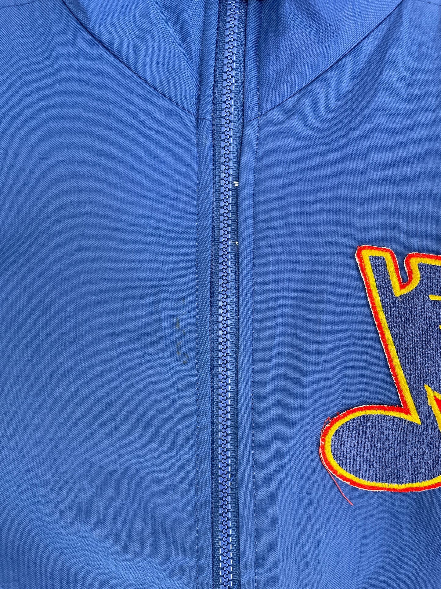 .Vintage ST. LOUIS BLUES Size Approx. XL NHL Padded Nylon Jacket / F3464N