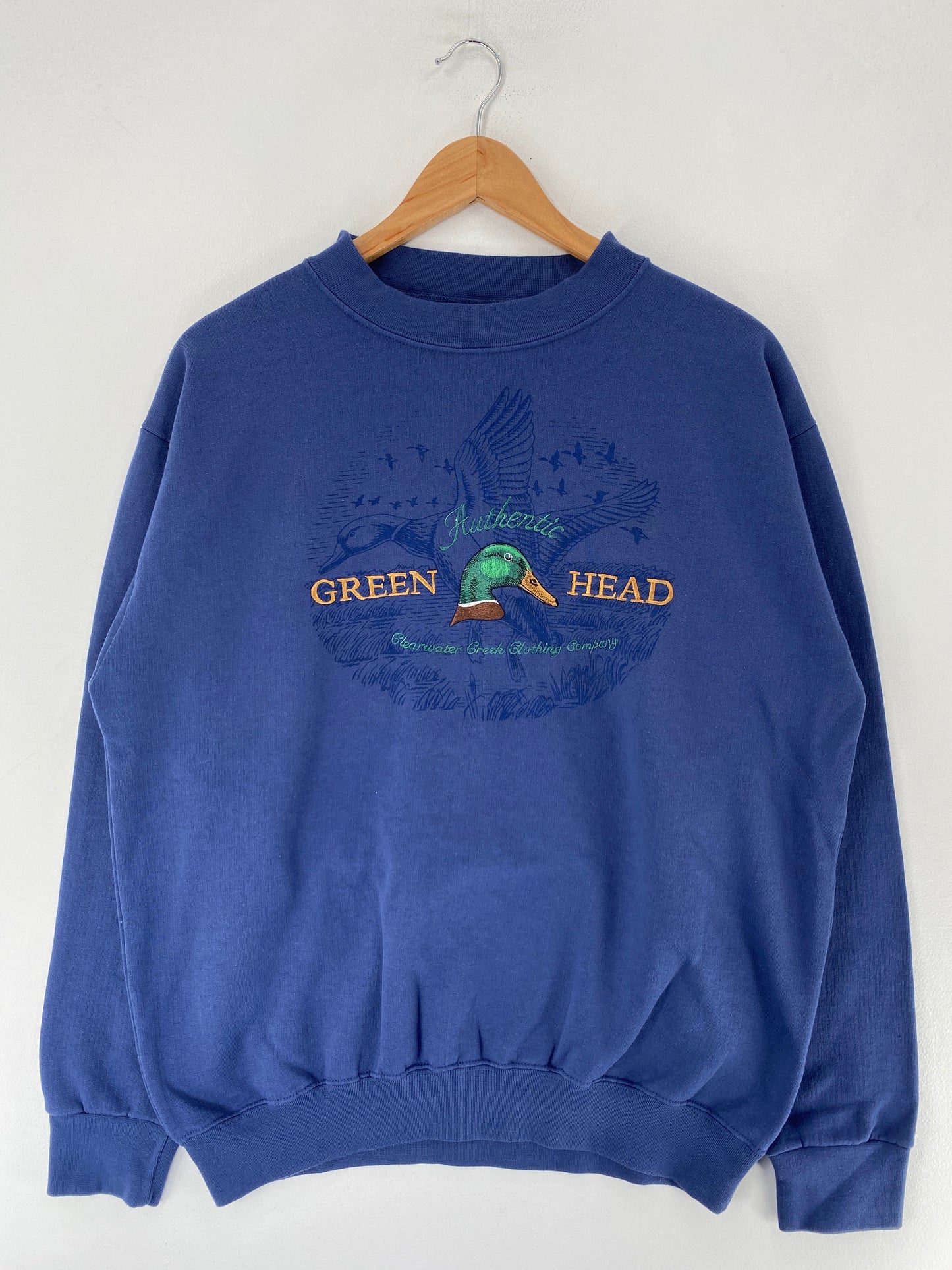 Vintage GREEN HEAD Size L Animal Sweat-Shirt / G633S