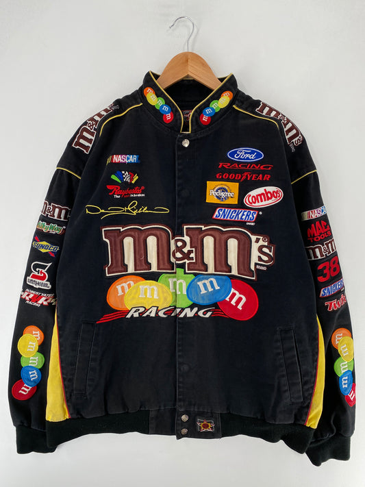 Vintage NASCAR M&M'S X DAVID GILLILAND Size XXXL Racing Jacket / F3671J