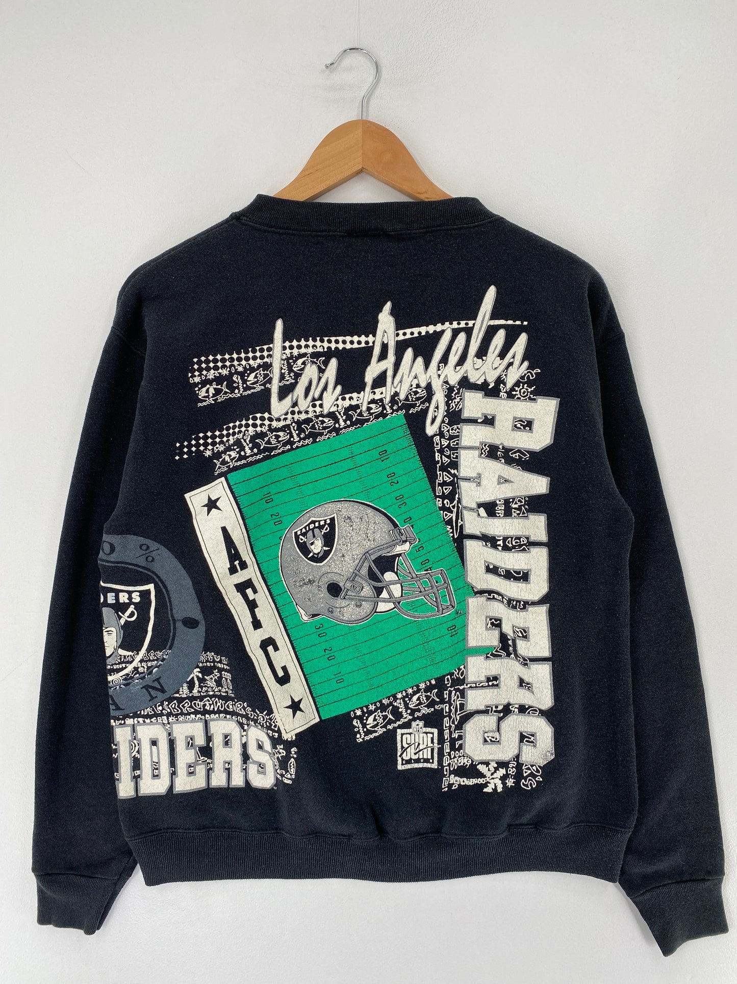 90's LOS ANGELES RAIDERS Made in USA Size L Vintage NFL Sweat-Shirt / F1205S