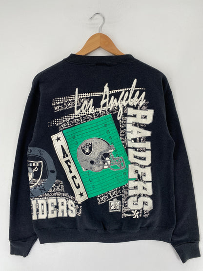 90's LOS ANGELES RAIDERS Made in USA Size L Vintage NFL Sweat-Shirt / F1205S