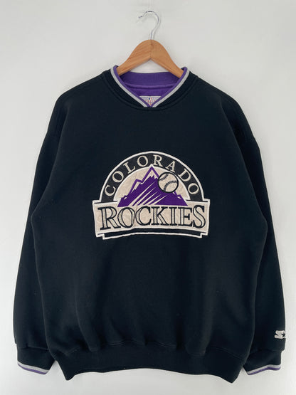 90’s COLORADO ROCKIES Size L NBA Sweat-shirt / F2904S