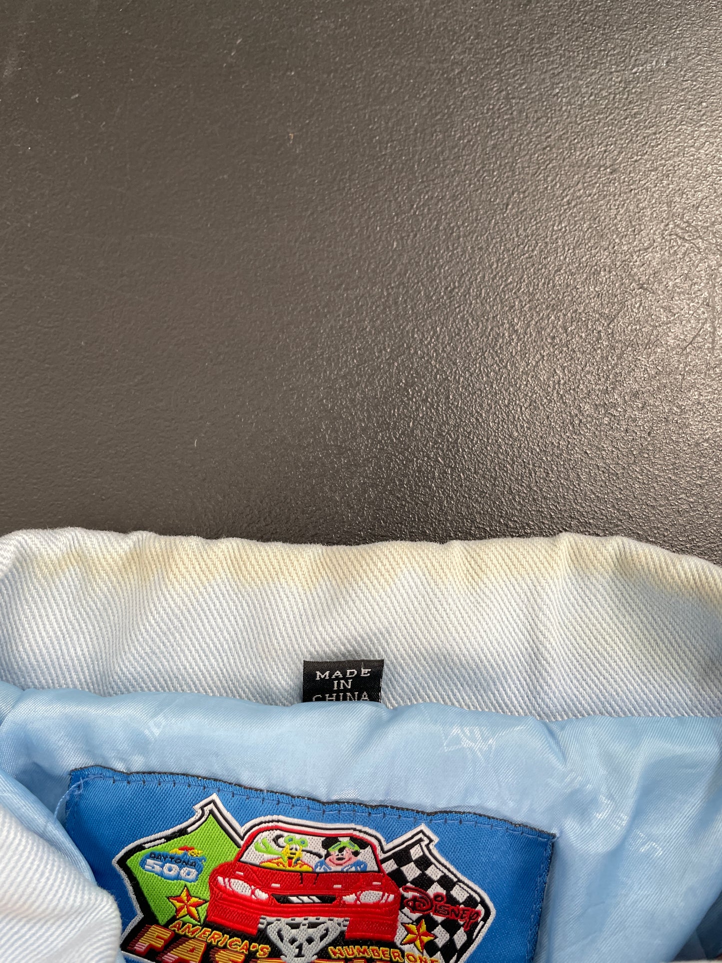 Vintage DISNEY TINKER BELL Size XL Racing Jacket/ F5072J
