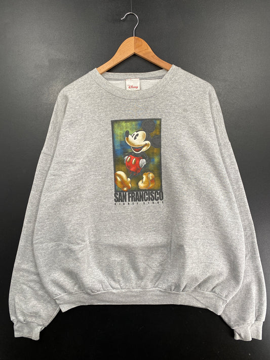 00' DISNEY MICKEY Size XXL Vintage Sweat-shirt / G6194S