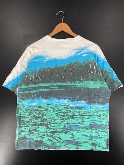 90's BASS Made in USA Size Approx. L Vintage T-Shirt / G6325T