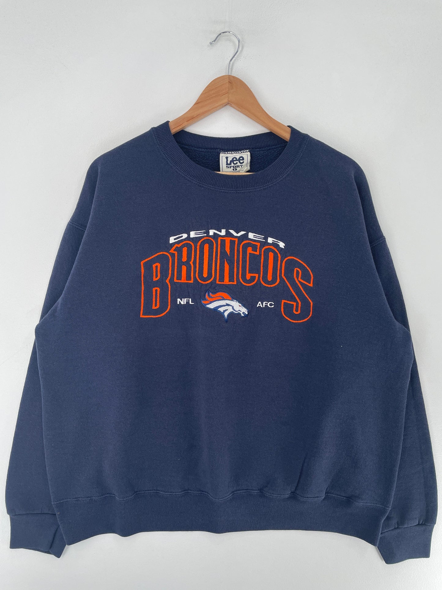 90's DENVER BRONCOS Made in USA Size L Vintage NFL Sweat-Shirt / F7857S