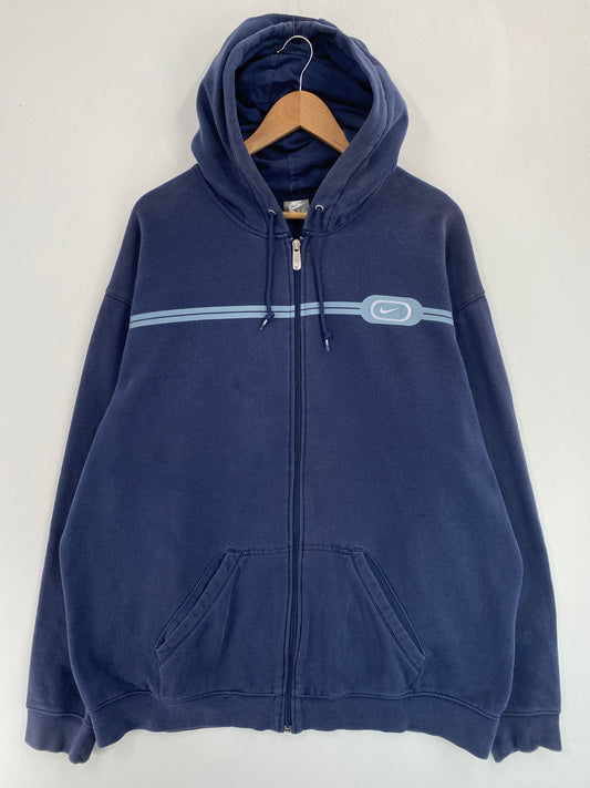 00' NIKE Size XXL Vintage Zip-Up Hoodie Sweat-shirt / G4956S