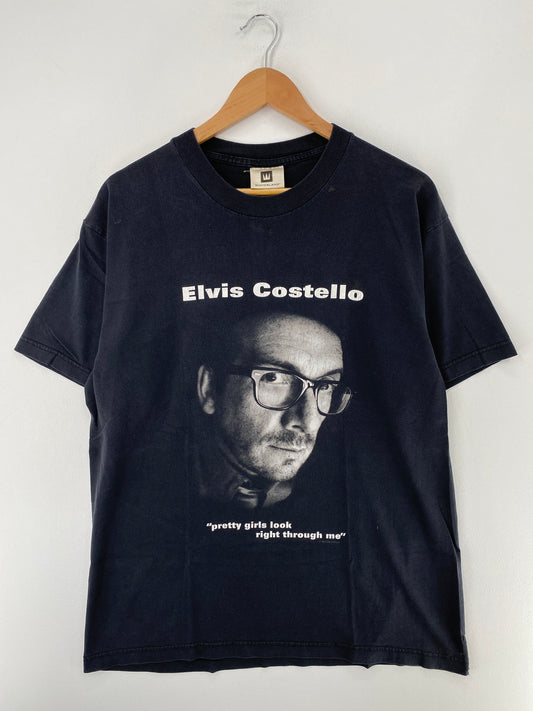 1999 ELVIS COSTELLO WORLD TOUR No Tag (Approx.L) Vintage Music T-Shirt / G3131T