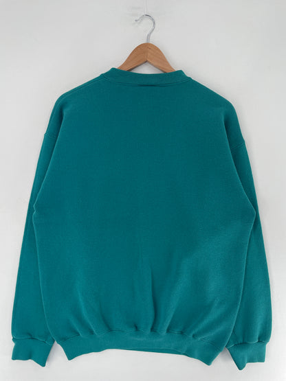 90's MIAMI DOLPHINS Made in USA Size L Vintage NFL Sweat-Shirt / F4360S