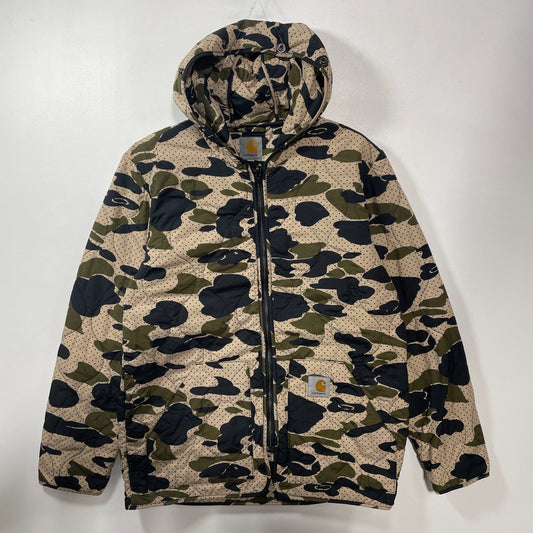(M) Vintage CARHARTT Camo Liner Nylon Jacket / A1394J