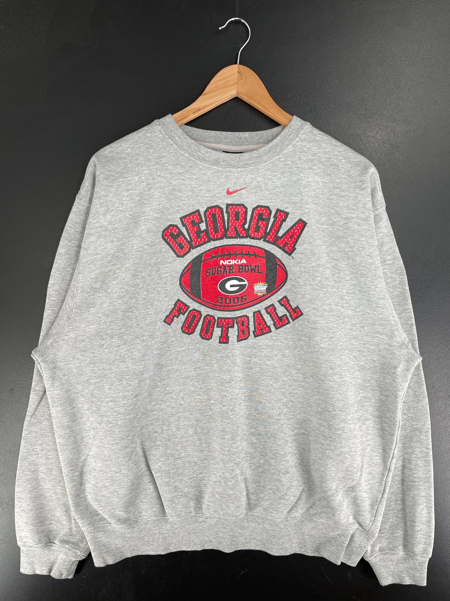 2006 NIKE x GEORGIA SUGAR BOWL Size L Vintage College Sweat-Shirt / F5358S