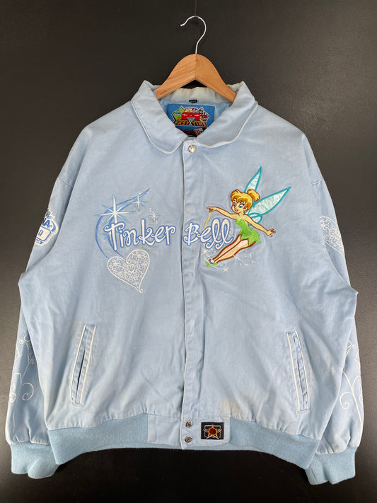 Vintage DISNEY TINKER BELL Size XL Racing Jacket/ F5072J