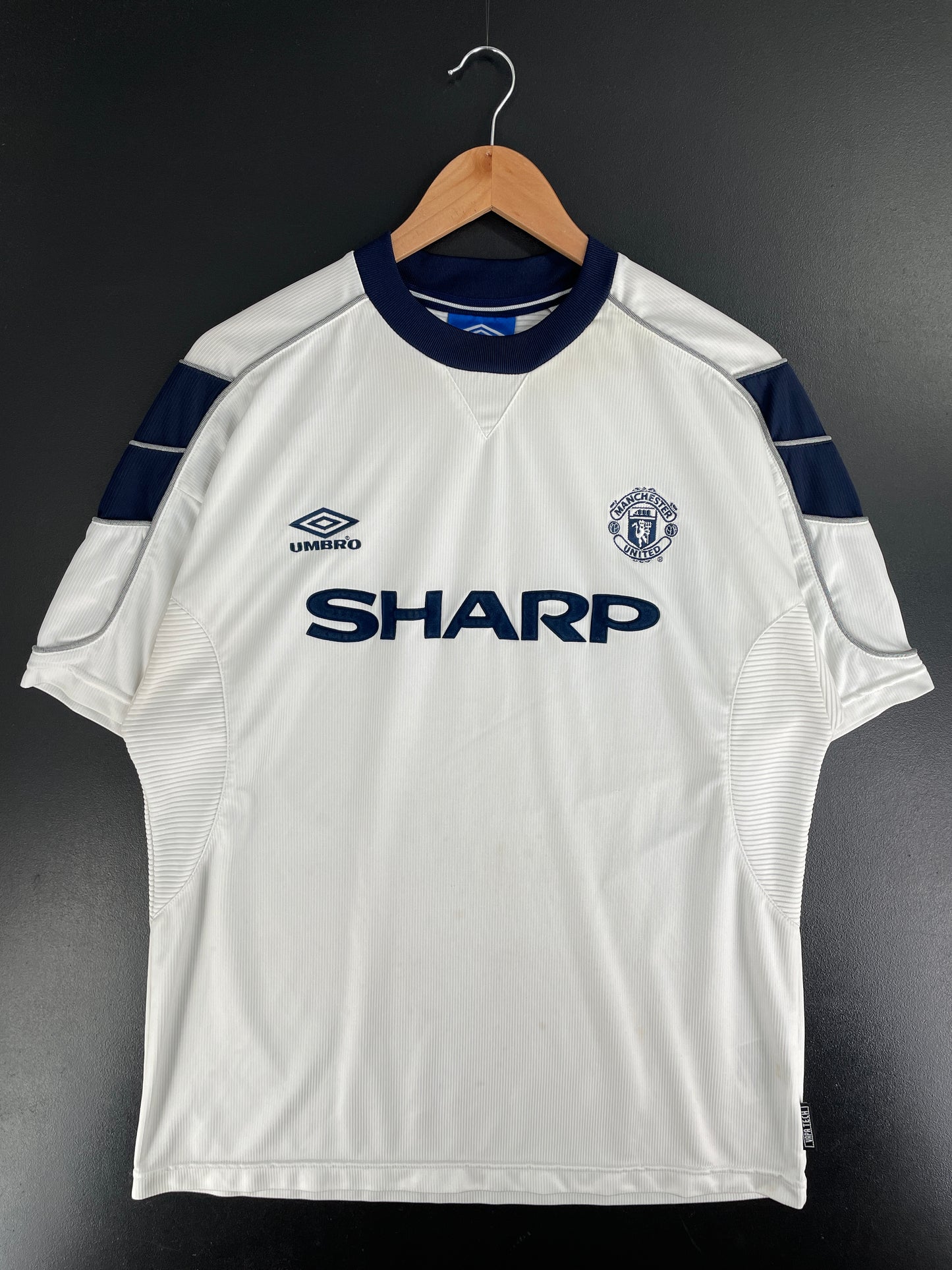 Vintage UMBRO SHARP x MANCHESTER UNITED Size L Jersey T-Shirt / G3274J