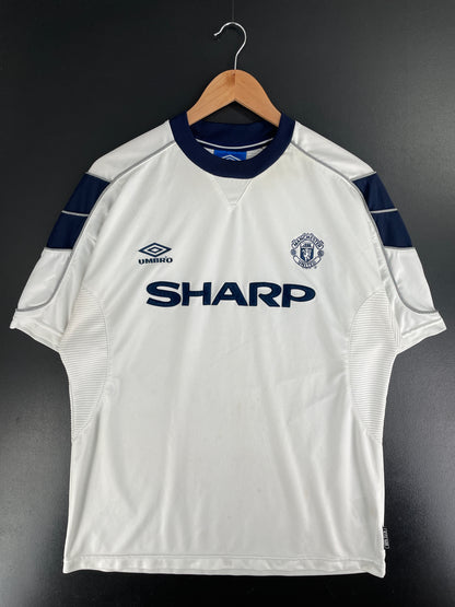Vintage UMBRO SHARP x MANCHESTER UNITED Size L Jersey T-Shirt / G3274J