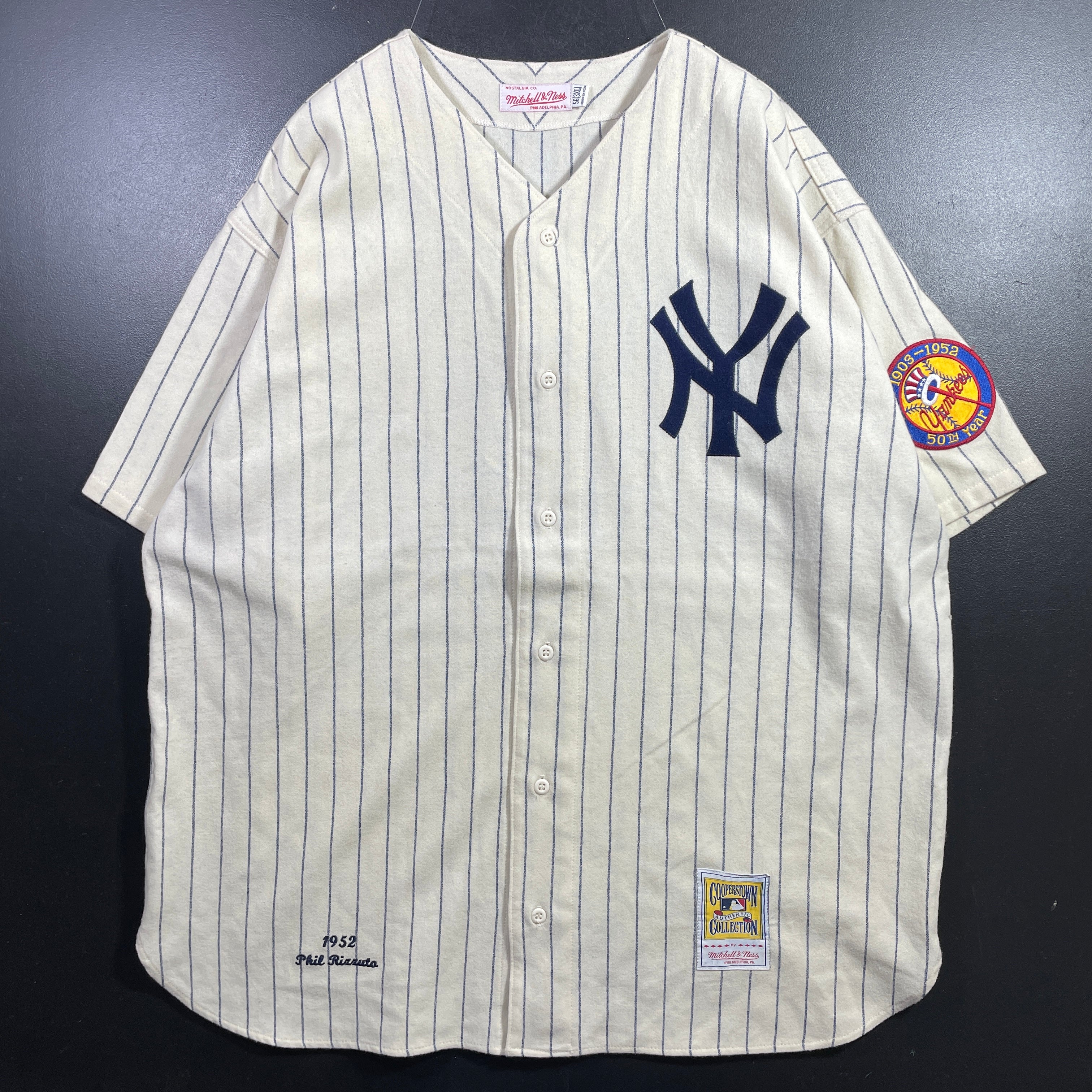 XXXL) Vintage MITCHELL&NESS YANKEES MLB Game Shirt / A1053B