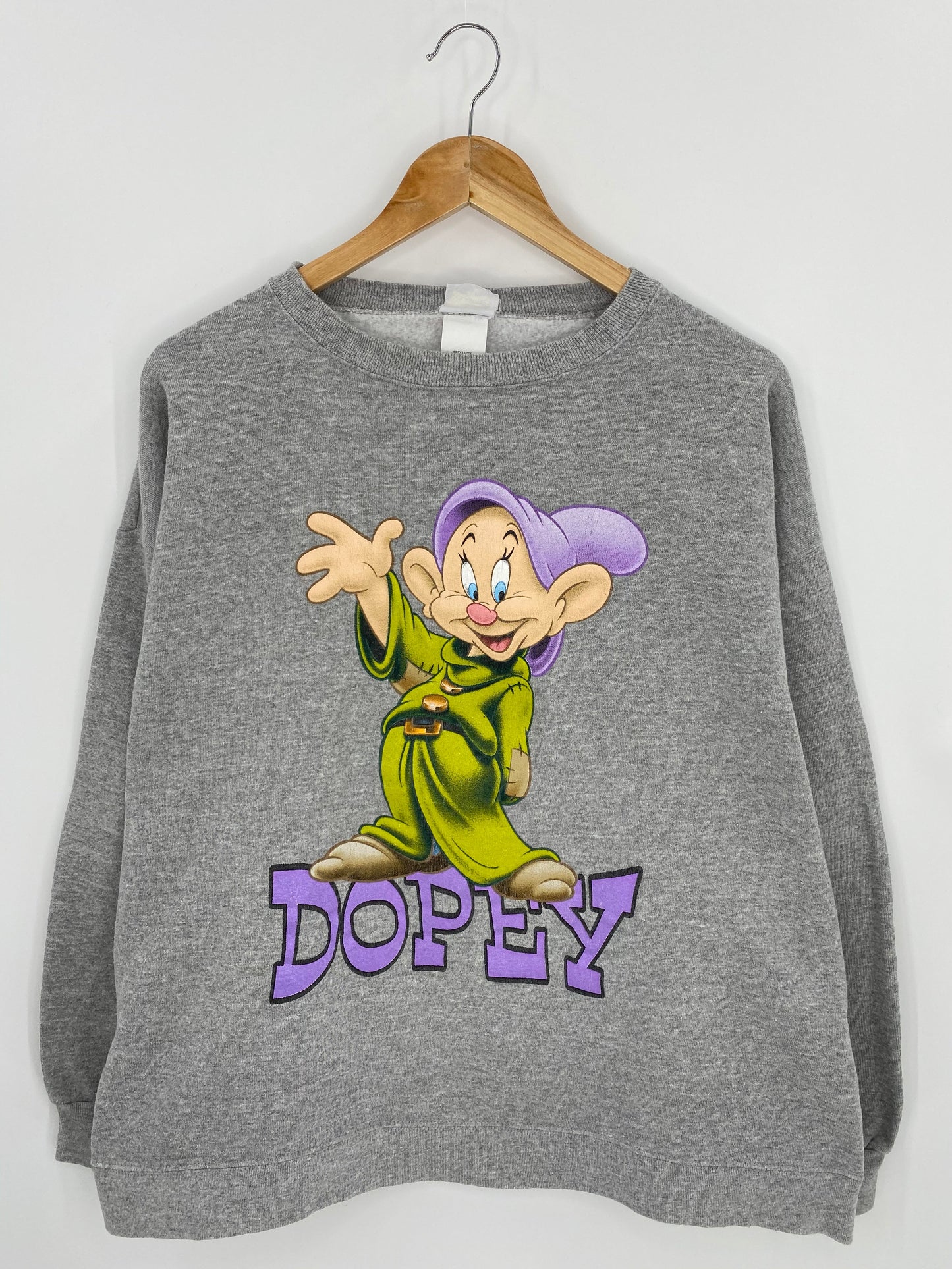 .00' DISNEY DOPEY Made in USA Size L-XL Vintage Sweat-shirt / F2364S