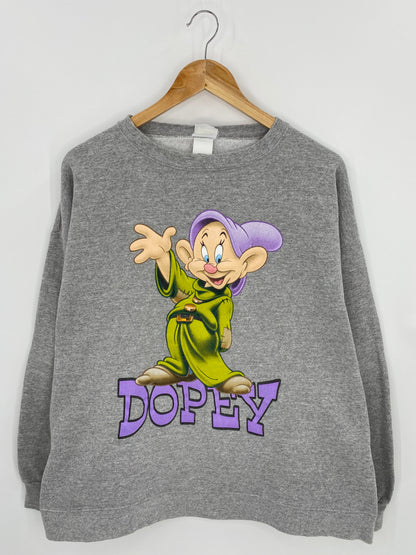 .00' DISNEY DOPEY Made in USA Size L-XL Vintage Sweat-shirt / F2364S