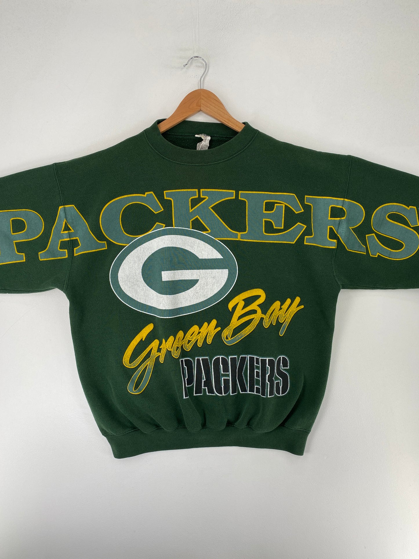 90's GREEN BAY PACKERS Made in USA Size Approx. XL NFL Sweat-Shirt / F9522S