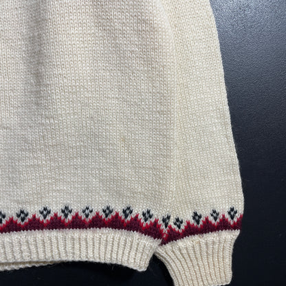 (Approx.Ladies.M) Vintage Nordic Wool Knit Sweater / A1254K