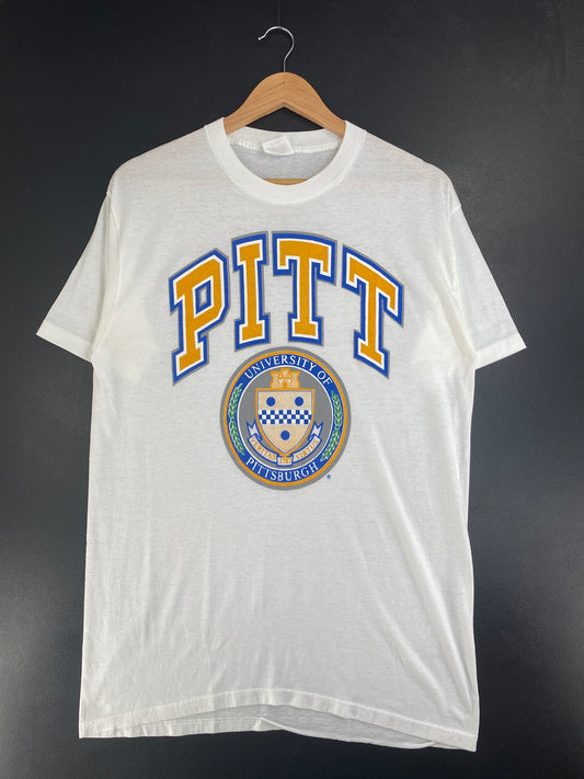 90's UNIVERSITY OF PITTSBURGH Made in USA Made in USA Size XL Vintage College T-Shirt / G2737T
