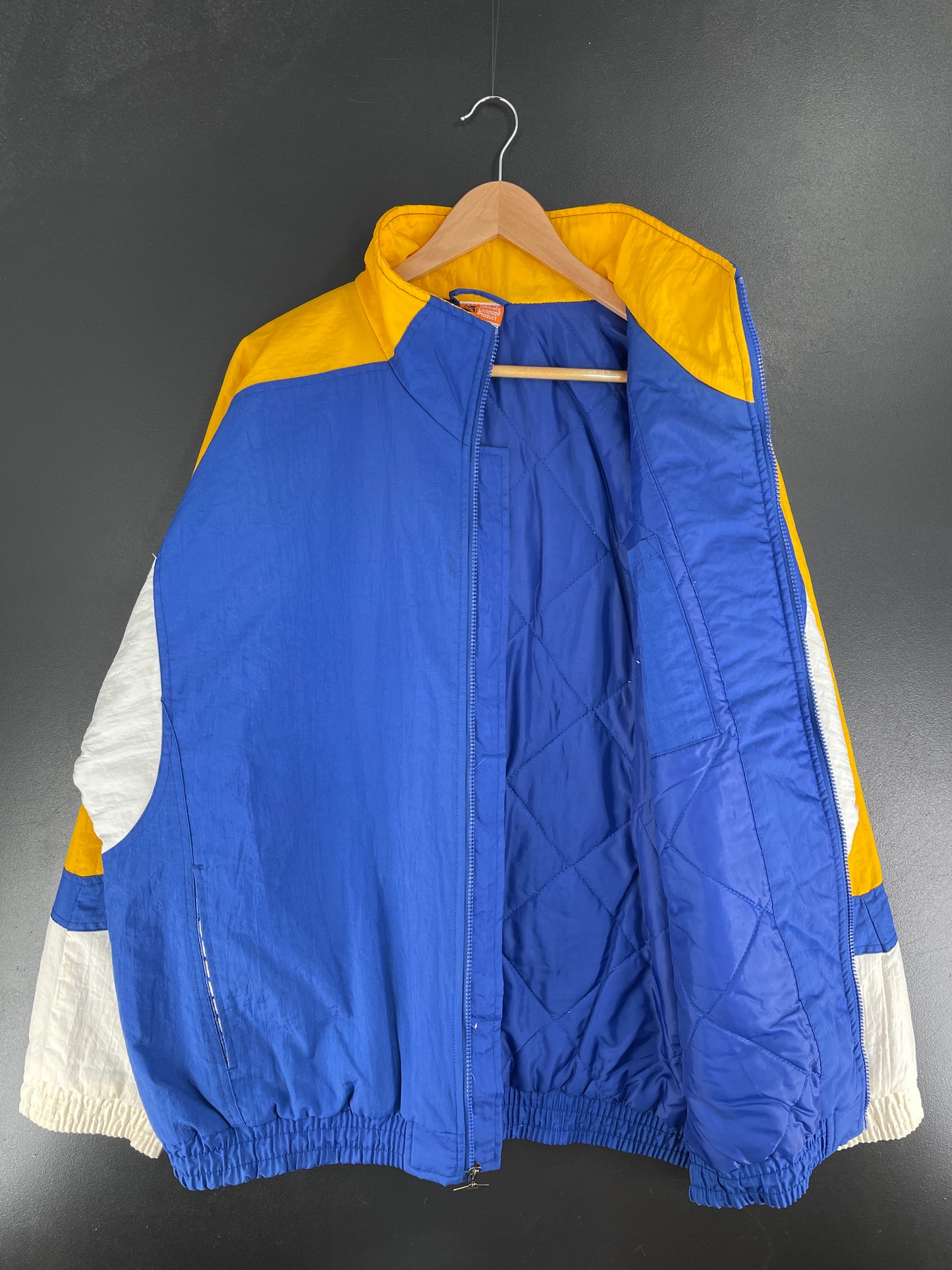 .Vintage ST. LOUIS BLUES Size Approx. XL NHL Padded Nylon Jacket / F3464N