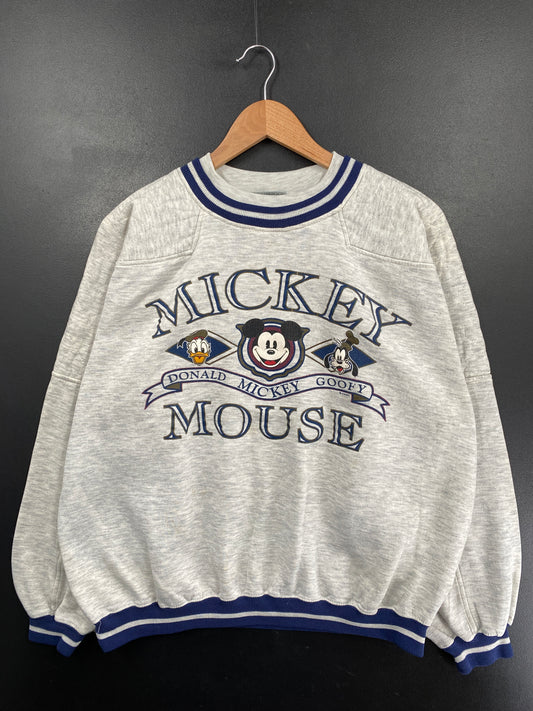 90's DISNEY MICKEY Size L Vintage Sweat-Shirt / G6199S