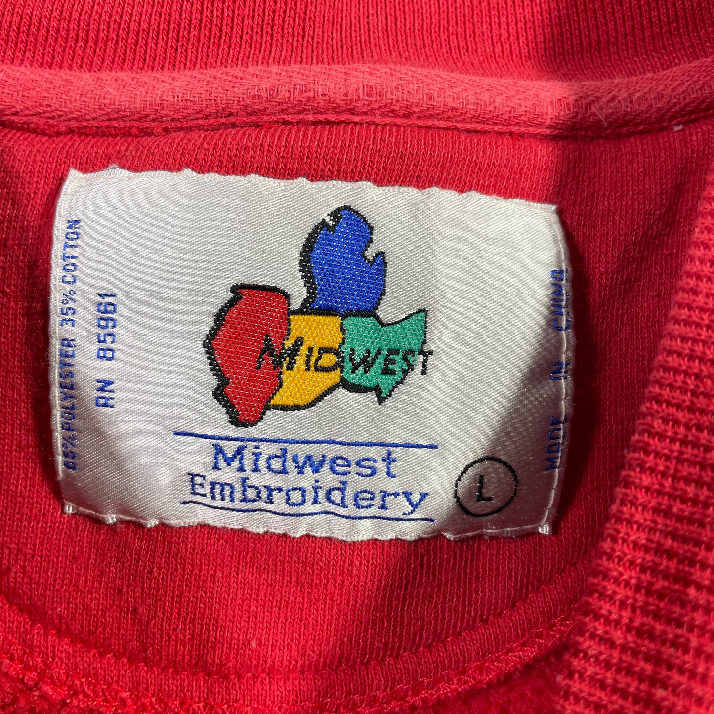 (L) 90’s NEBRASKA Vintage College Sweatshirt / A1052S