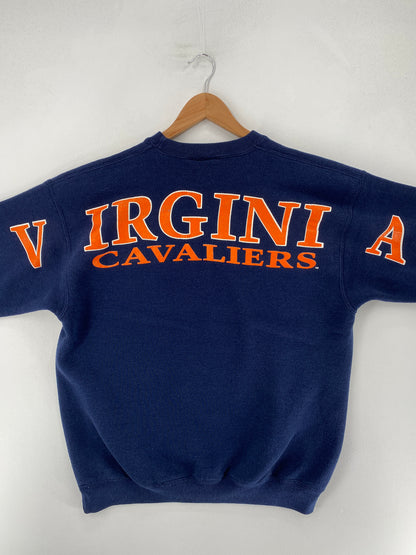 90's VIRGINIA Made in USA Size L Vintage College Sweat-shirt / F6097S