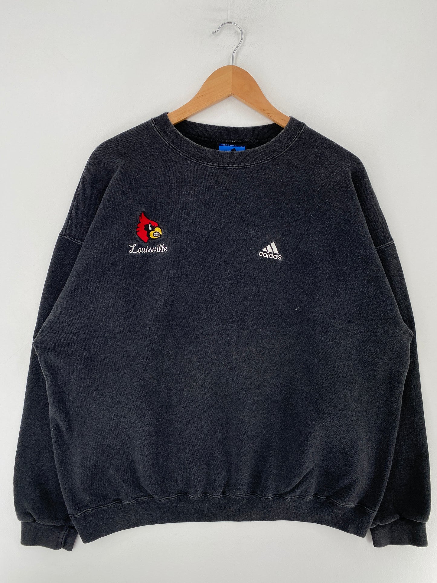 90's ADIDAS x LOUISVILLE CARDINALS Made in USA Size XL Vintage College Sweat-Shirt / F8774S
