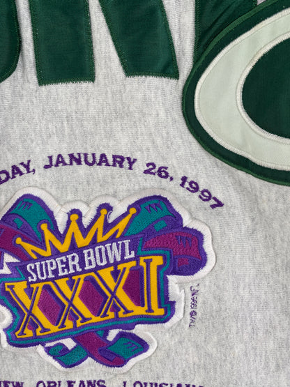 90's GREEN BAY PACKERS Made in USA Size XXL Vintage NFL Sweat-Shirt / F999S