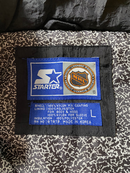 90's STARTER x BOSTON BRUINS Size L Vintage NHL Padded Nylon Jacket / F3332N