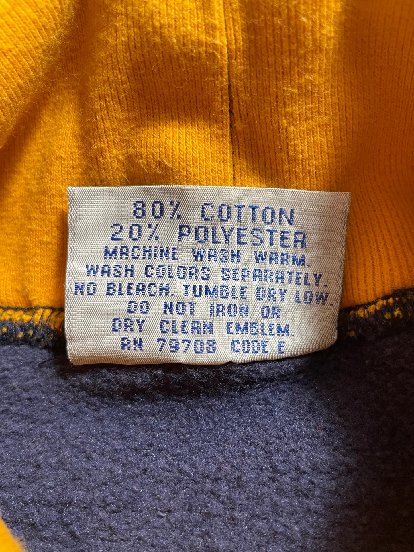 Vintage UNIVERSITY of MICHIGAN Size XL College Sweat-shirt / F2509S