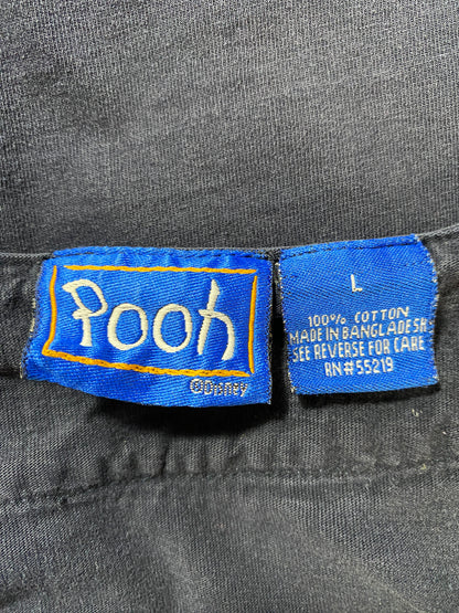 Vintage DISNEY POOH Size L Bowling Button Down Shirt / G1916T