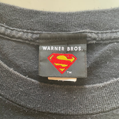 (XXL) 2002 SUPERMAN FLAME LOGO MARVEL T-Shirt / A0512T