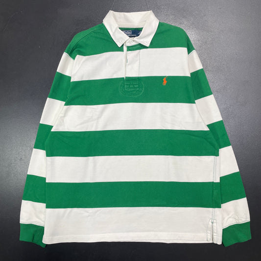 (L) 90’s POLO RALPH LAUREN Vintage Rugby-shirt / A1478R