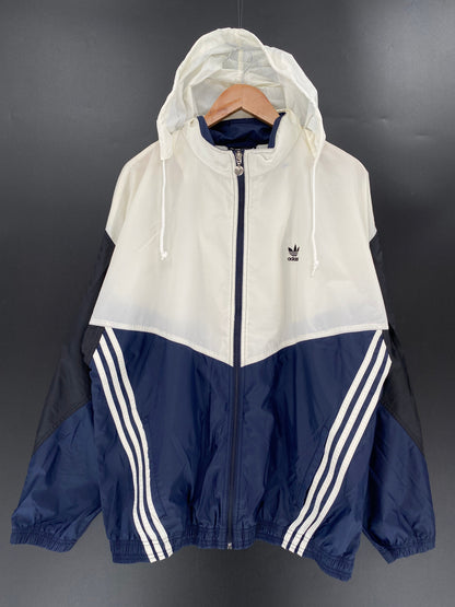 90’s ADIDAS Size L Vintage Nylon Zip-up Jacket / E9988N