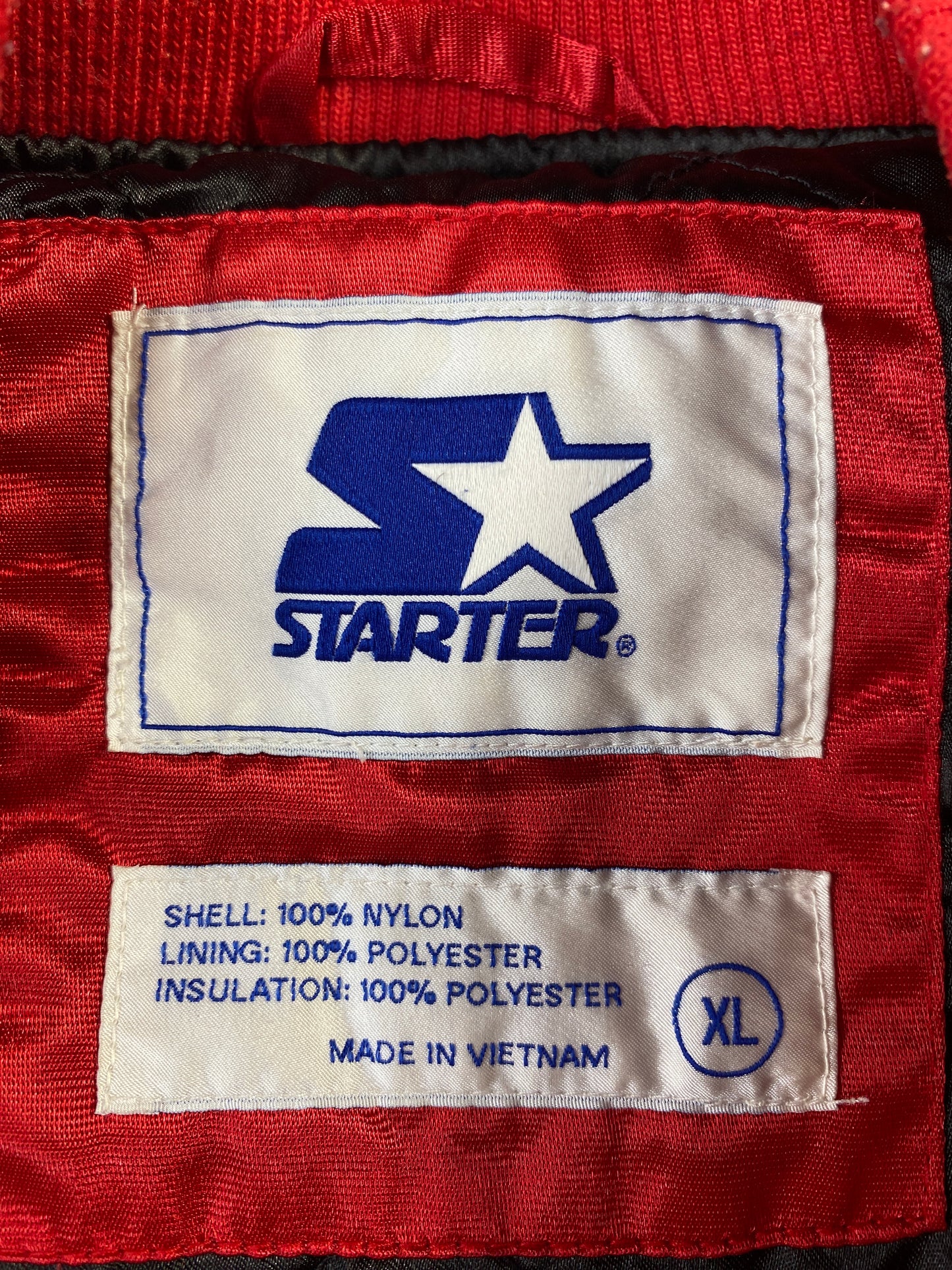 90’s STARTER x CHICAGO BULLS Size XL Vintage NBA Nylon Jacket / F3537N