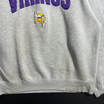 (L) 90's STARTER x MINNESOTA VIKINGS Vintage NFL Sweatshirt / A1176S