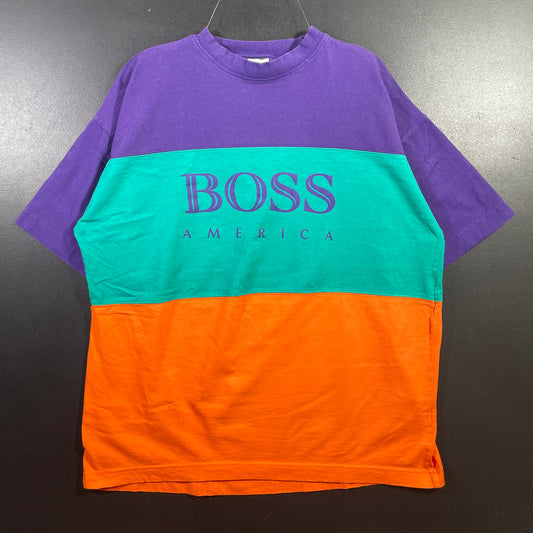 (L) 90’s BOSS Spellout Vintage T-Shirt / A0868T
