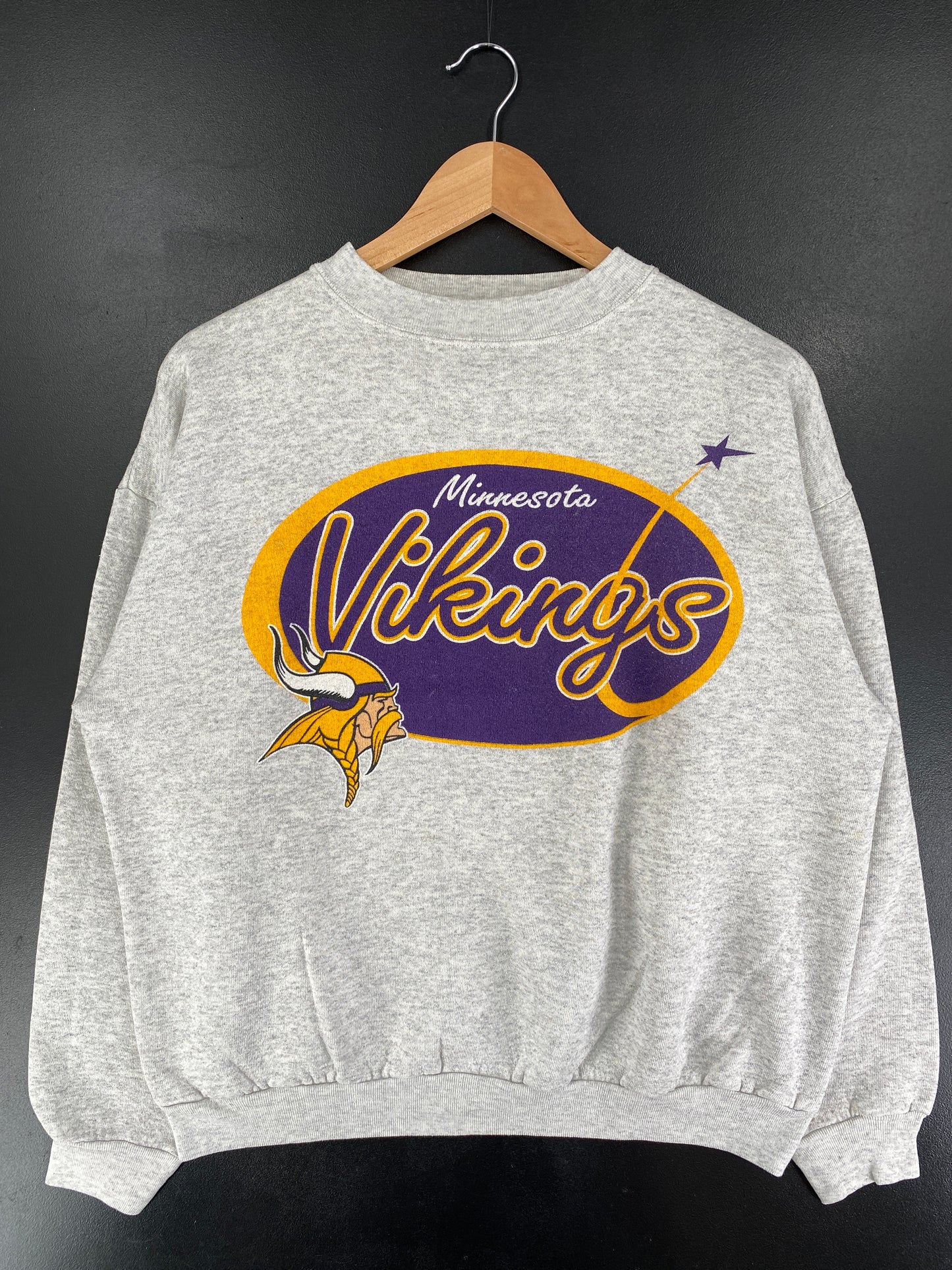 90’s MINNESOTA VIKINGS Size L NFL Sweat-Shirt / F1204S