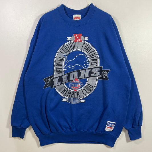 (L) 90’s DETROIT LIONS Vintage NFL Sweatshirt / A1043S