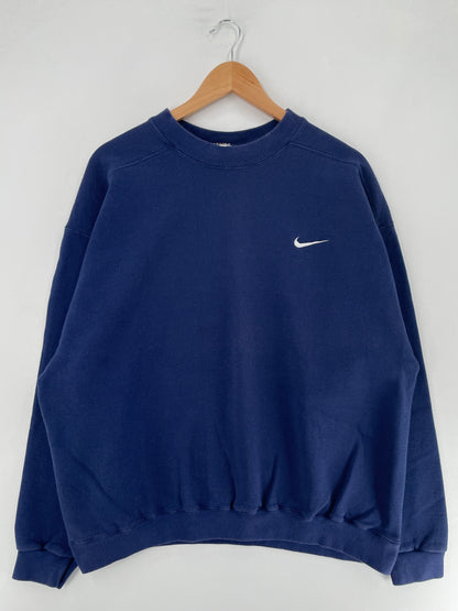 90's NIKE MINI SWOOSH Made in USA Size XL Vintage Sweat shirt / F3755S