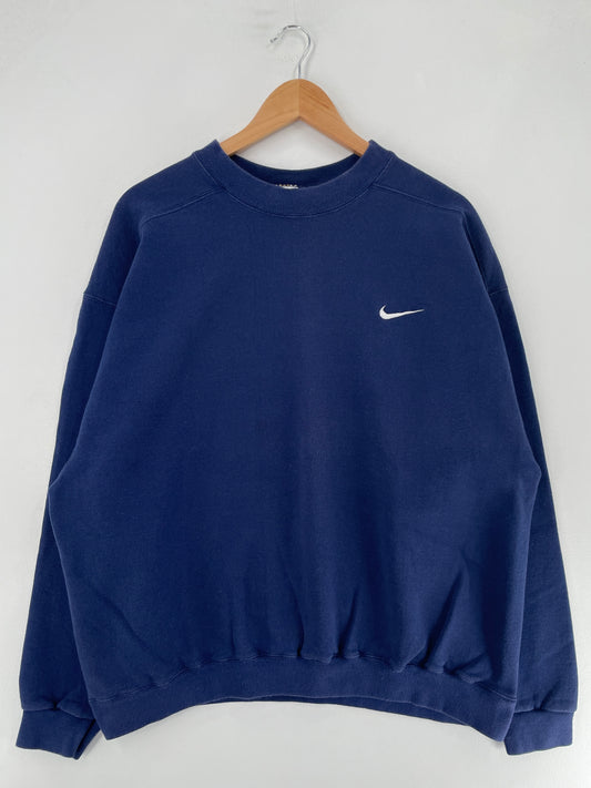 90's NIKE MINI SWOOSH Made in USA Size XL Vintage Sweat shirt / F3755S