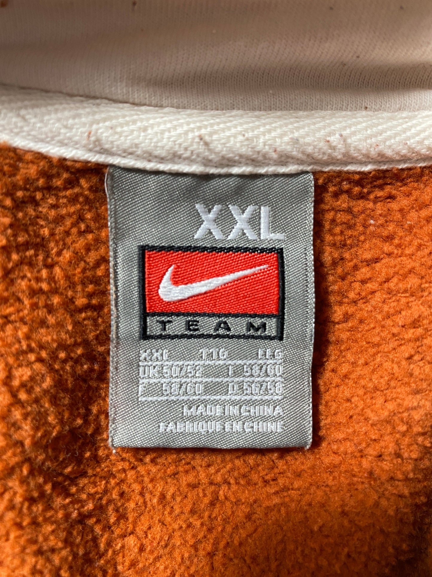 00' NIKE x TEXAS Size XXL Vintage College Hoodie Sweat Shirt / F7300S
