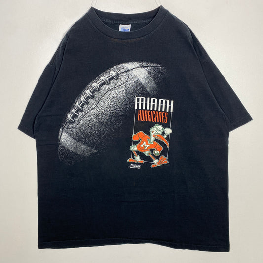 (XL) 1992 MIAMI HURRICANES College T-shirt / A0523T