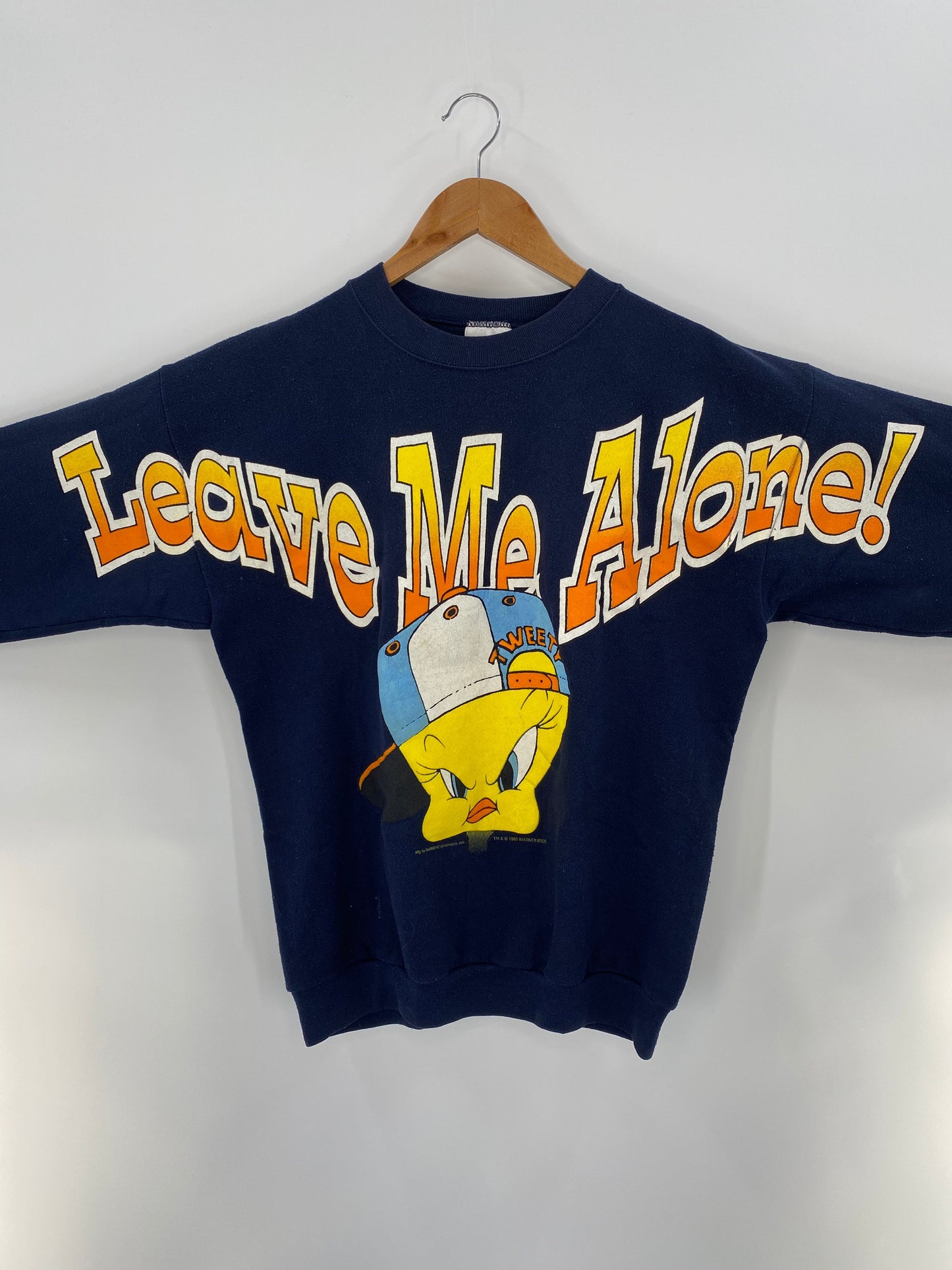 90’s LOONEY TUNES TWEETY Made in USA Size L Vintage Sweat-shirt / E9874S