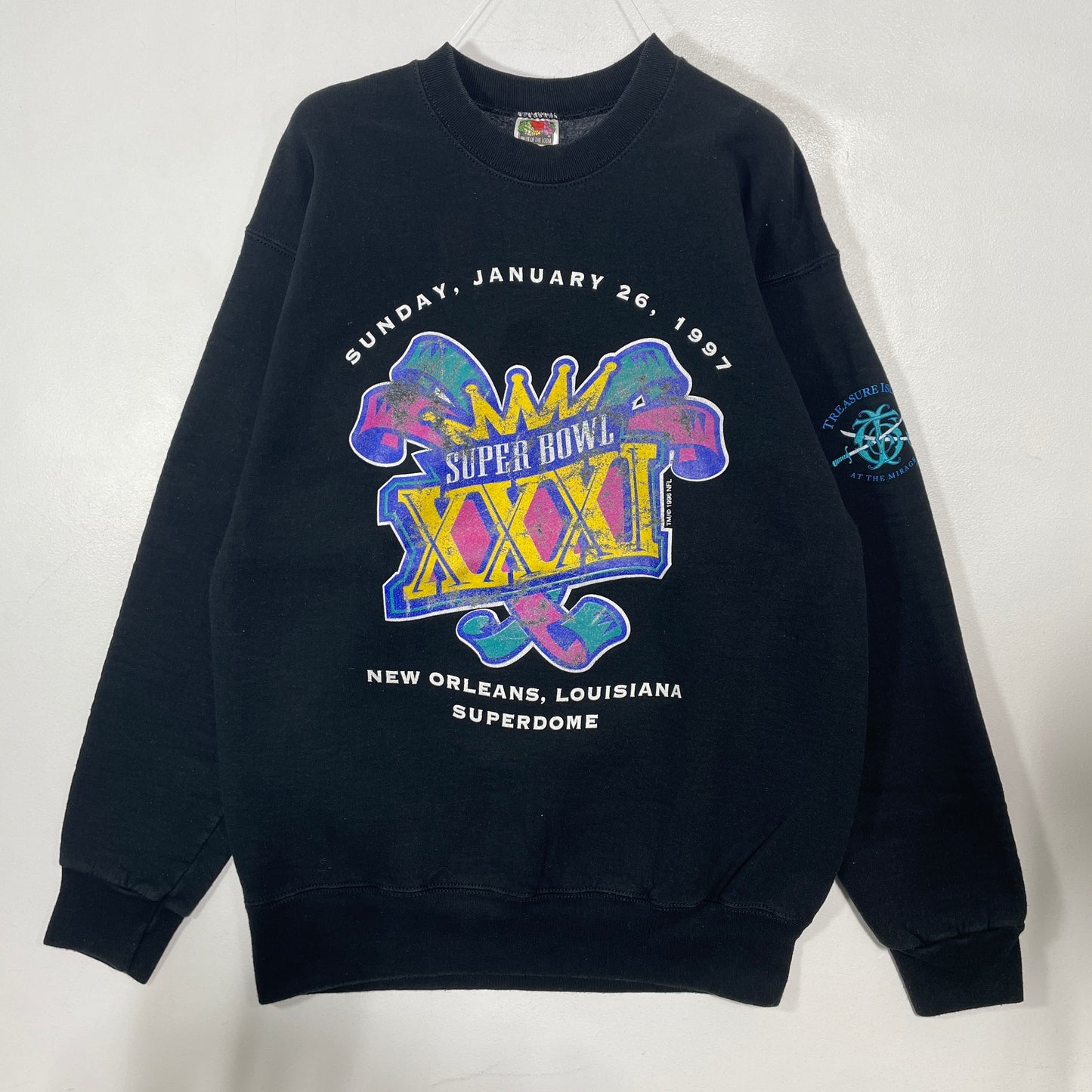 (L) 1997 SUPER BOWL Vintage NFL Sweatshirt / A1467S