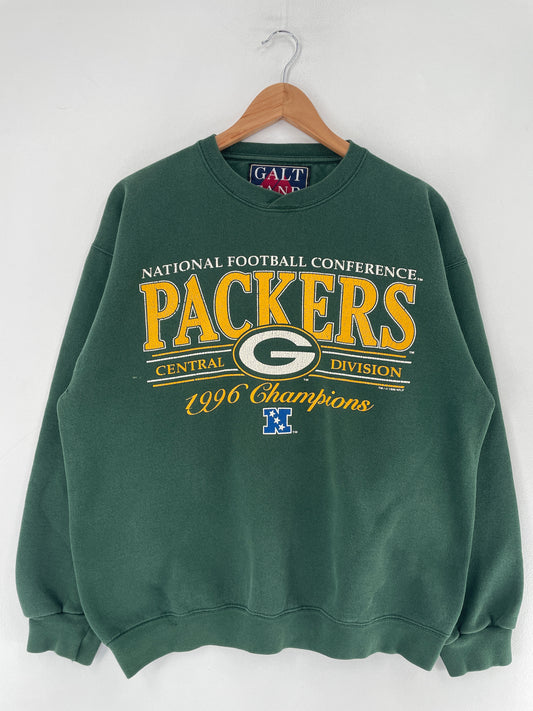 1996 GREEN BAY PACKERS Size No tag Approx. L Vintage NFL Sweat-Shirt / F4356S
