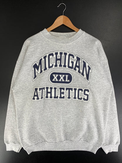 90’s MICHIGAN Size XXL Vintage College Sweat-shirt / F8921S