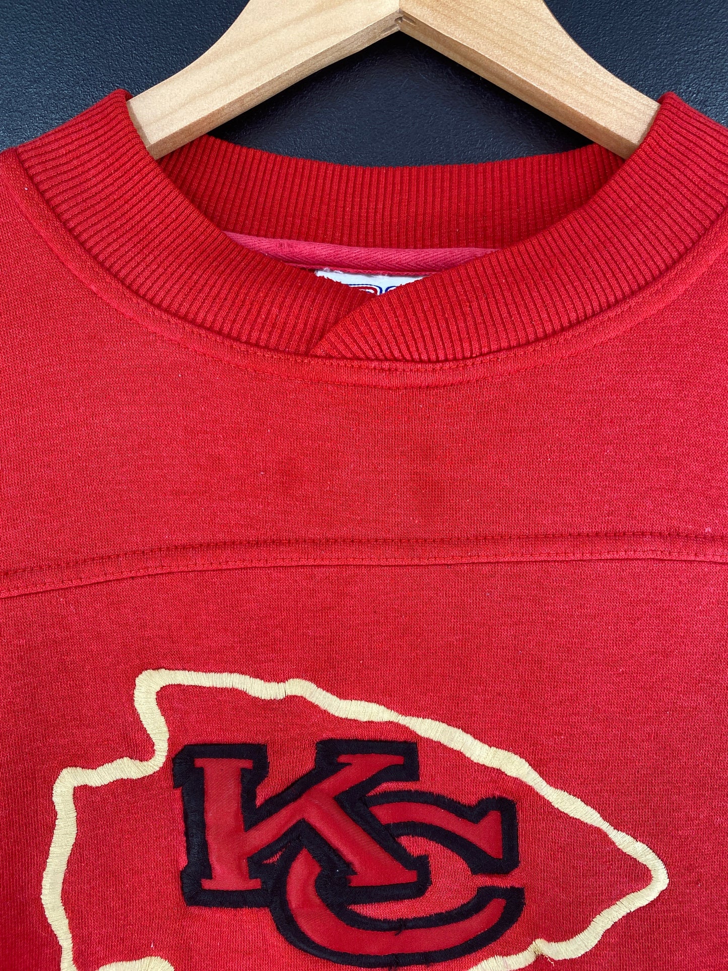 90's KANSAS CITY CHIEFS Made in USA Size XL Vintage NFL Sweat-Shirt / F6958S